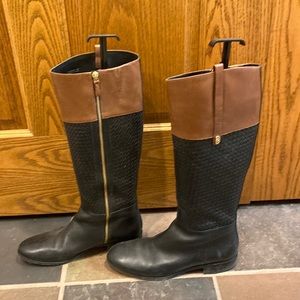 Cole Hann Brown and Black leather boots